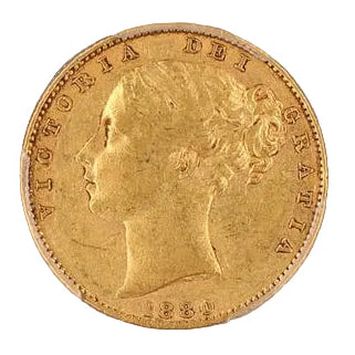 1880 Sydney Sovereign ∀ICTORIA XF40