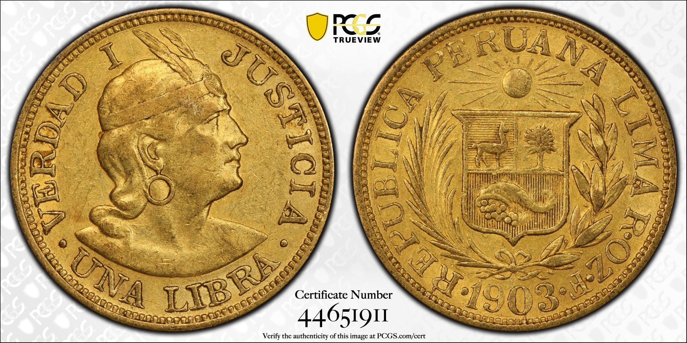 1903 Libra AU50
