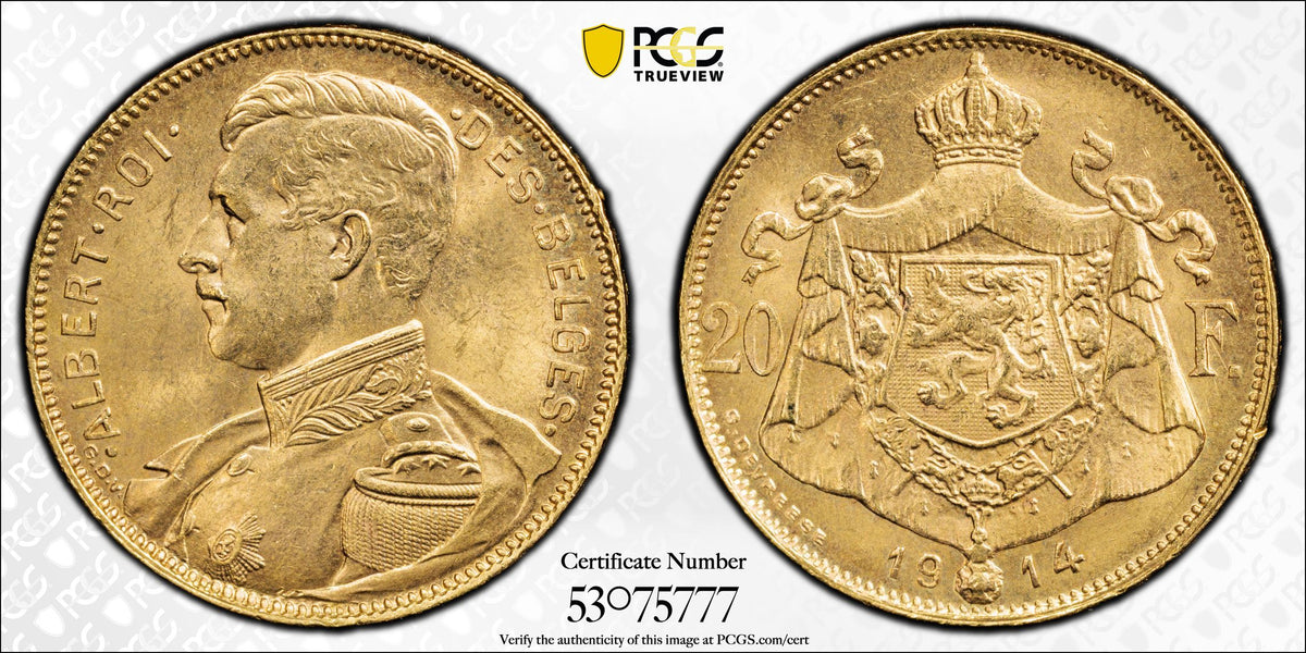 1914 20 Francs MS64
