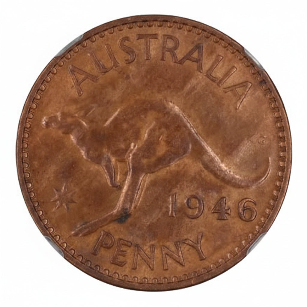1946 Melbourne Australian Penny MS62