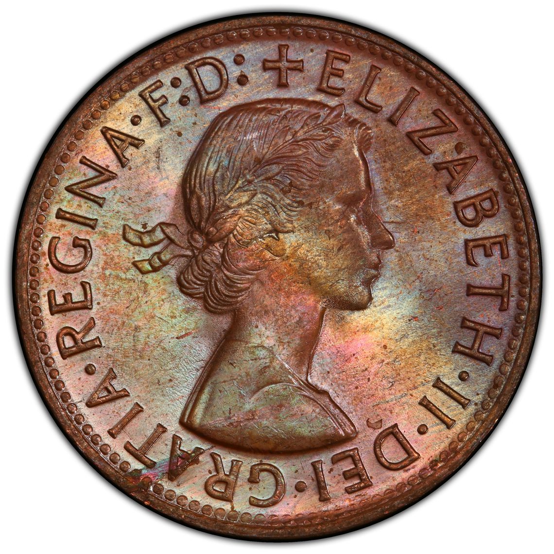 1958 Y. Australian Penny MS64