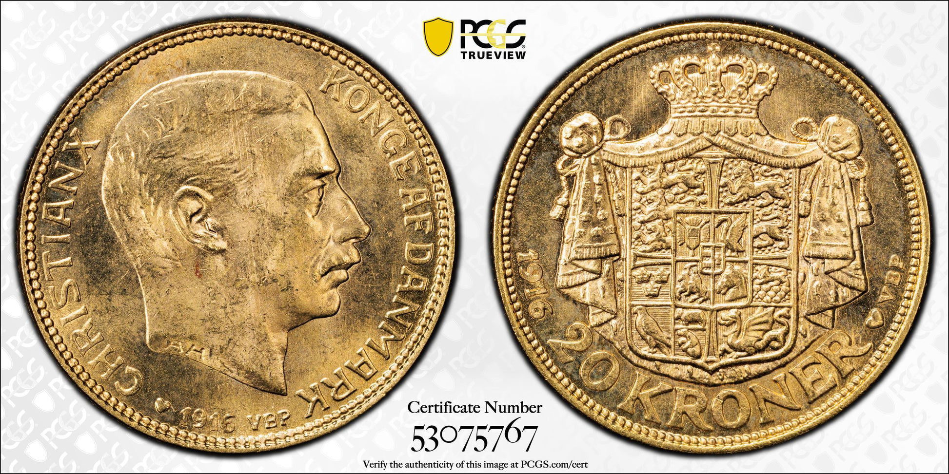 1916 VBP 20 Kr KM-817.1 Au