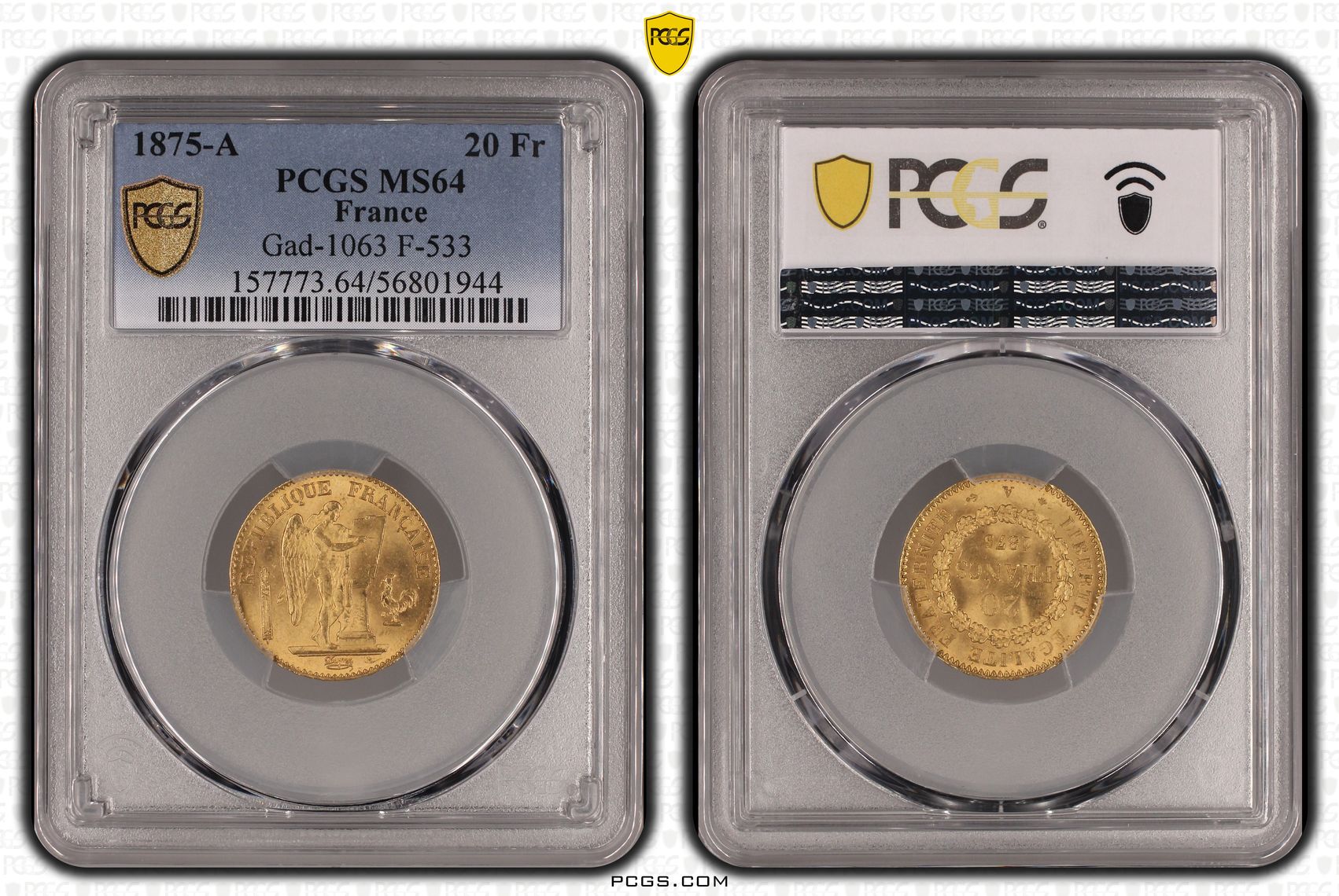 1875-A 20 Fr Gad-1063 F-533