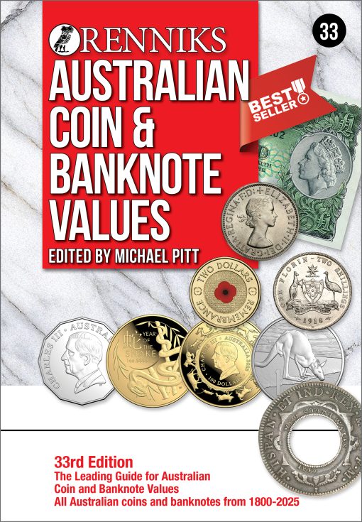 Renniks Australian Coin & Banknote Values 33rd Edition, Hardcover