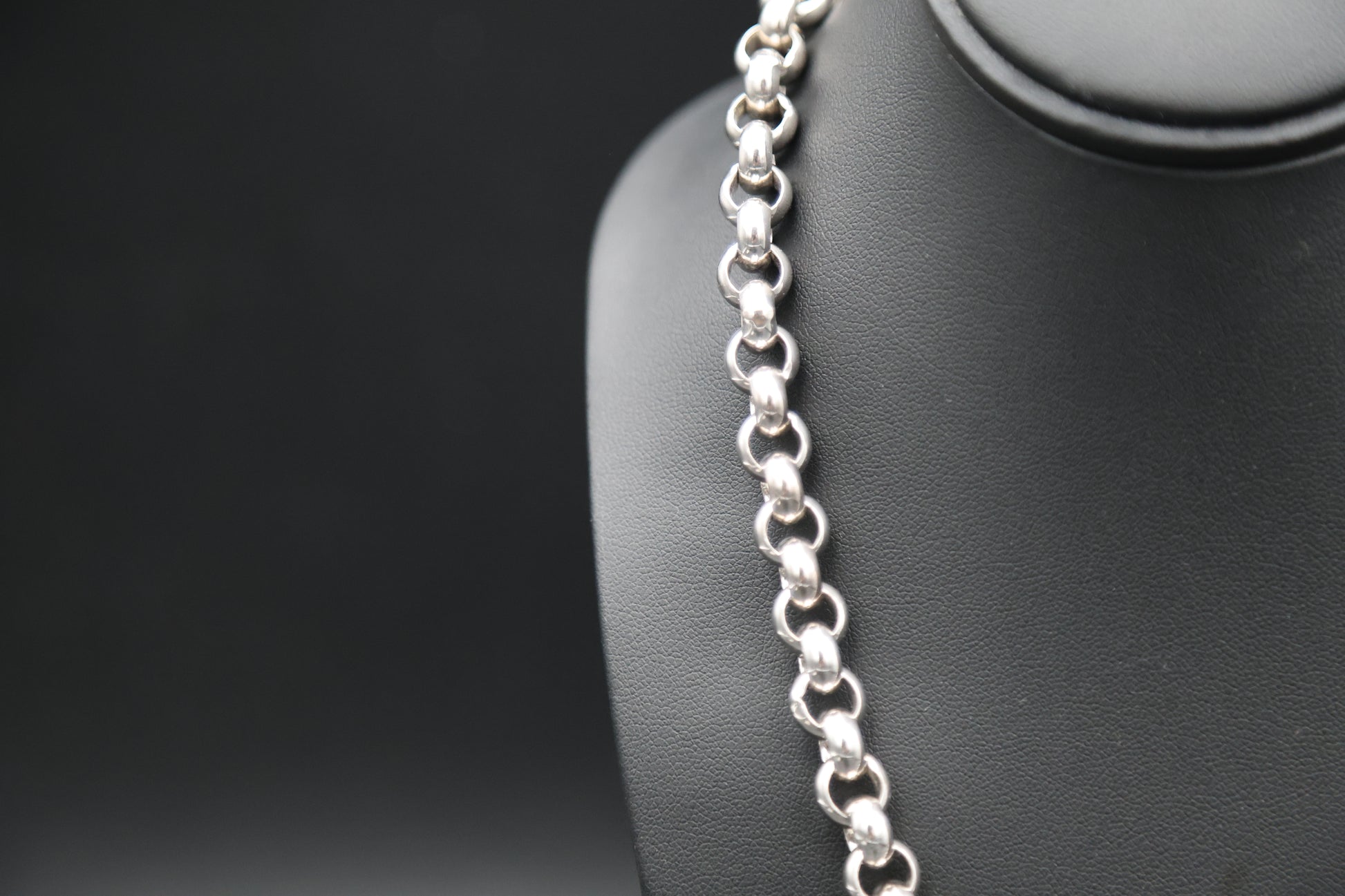 Sterling Silver, Belcher Link Necklace