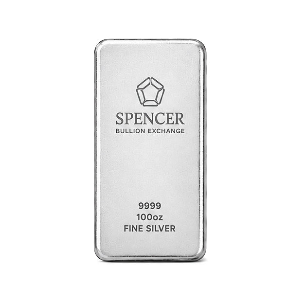 100oz Silver Cast Bar
