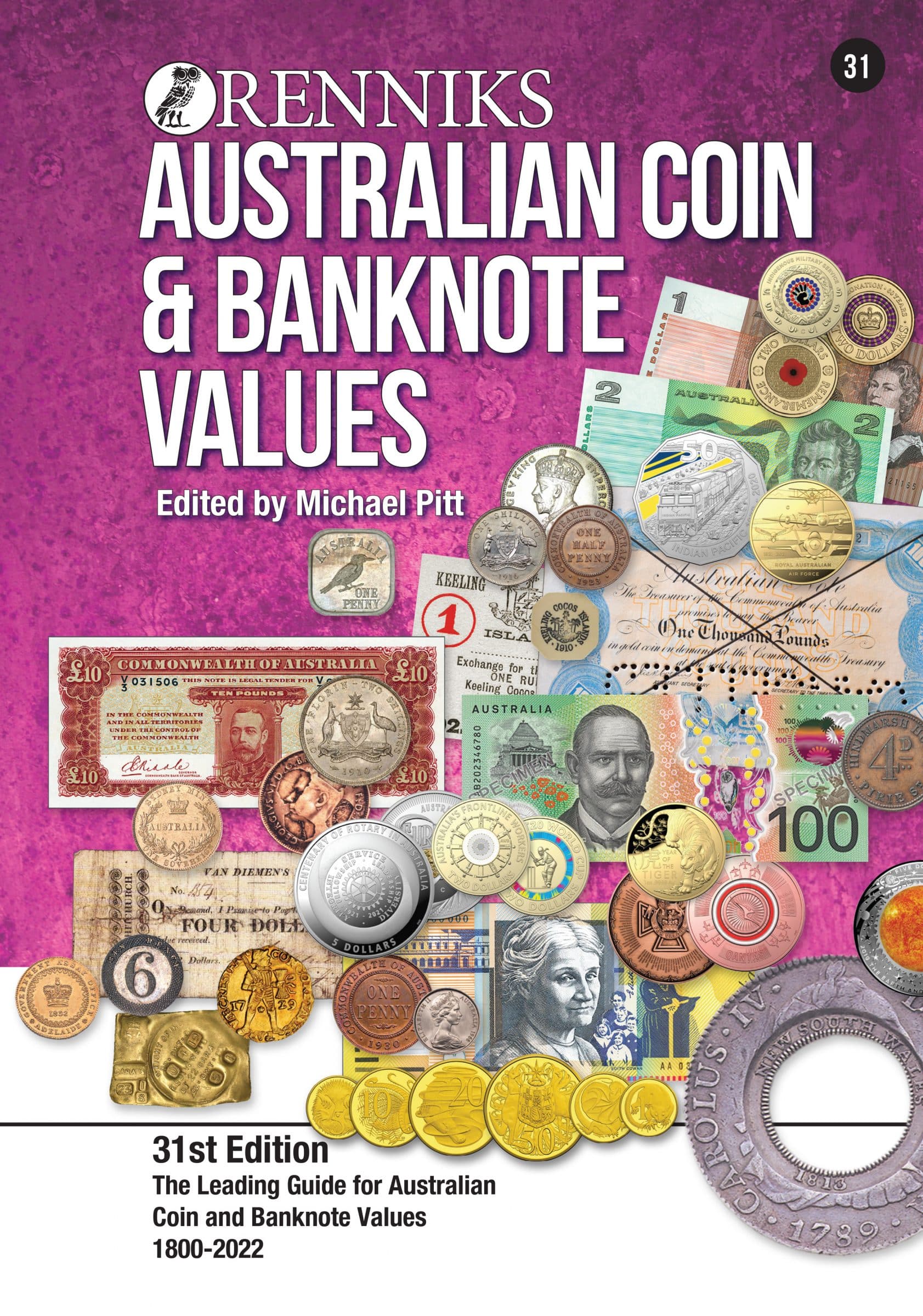 Renniks Australian Coin & Banknote Values 31st Ed. Softcover
